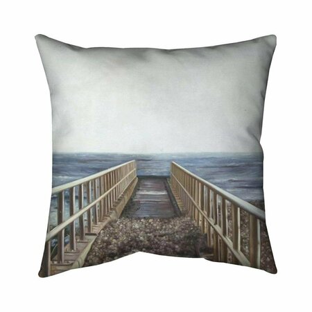 FONDO 26 x 26 in. Relaxing Beach-Double Sided Print Indoor Pillow FO2774634